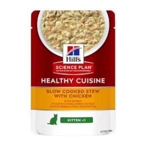 Hill's Science Plan Healthy Cuisine Stew Chicken Kitten Wet Food 80g Pouch