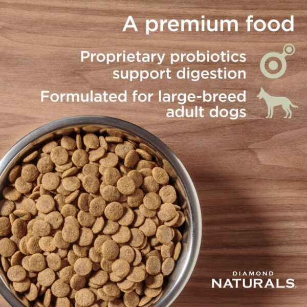 Diamond Naturals Large Breed Adult Dog Lamb Meal & Rice Formula 18.14Kg Bag - Image 2
