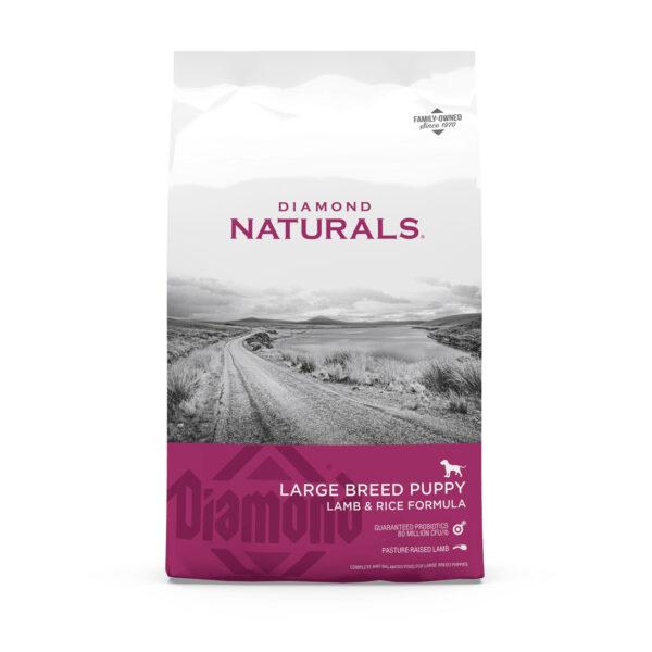 Diamond Naturals Large Breed Puppy Lamb & Rice Formula 15Kg Bag