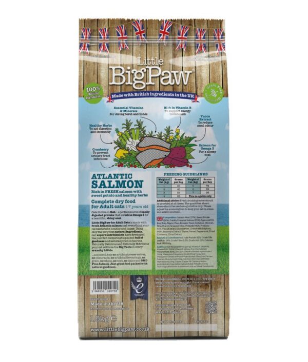 Little Big Paw Atlantic Salmon for Adult Cats 1.5Kg Bag - Image 2