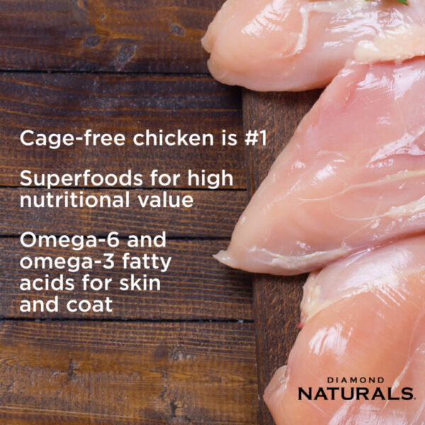 Diamond Naturals Senior Dog Chicken, Egg & Oatmeal Formula 2.72kg Bag - Image 3