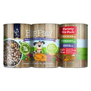 Little Big Paw Variety Pack Dog Wet Food 6x390g