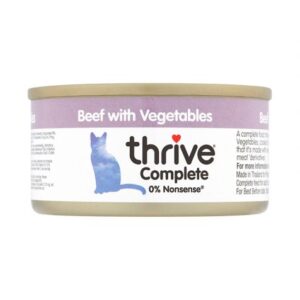 Thrive Complete Cat Beef with Vegetables Wet Food 75g Tin