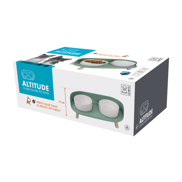 M-PETS Altitude Double Raised Pet Bowl - Image 3