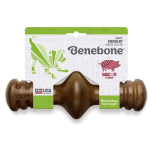 Benebone Zaggler Dog Chew Toy – Bacon