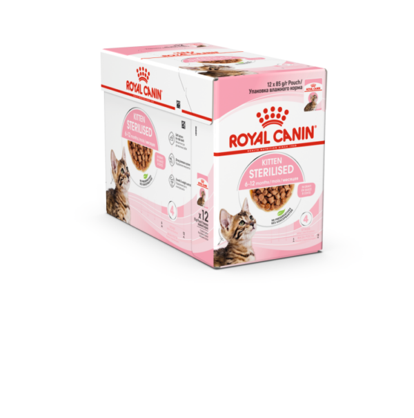 Royal Canin - Feline Health Nutrition Kitten Sterilised Jelly(WET FOOD - Pouches) x 12 Pouches