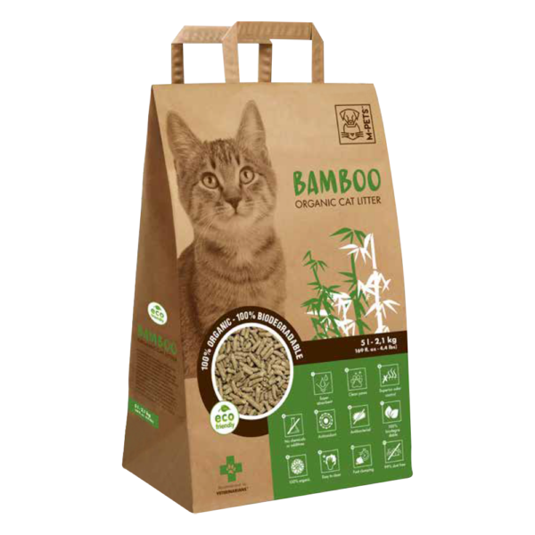M-PETS Bamboo Organic & Biodegradable Cat Litter
