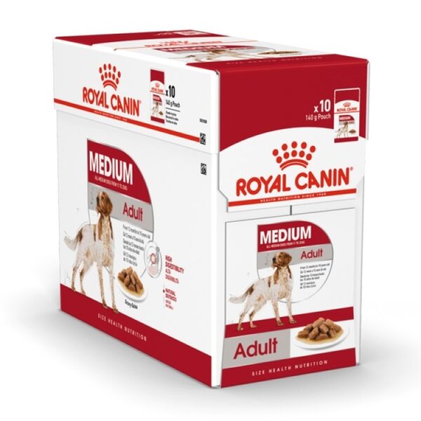 Royal Canin Size Health Nutrition Medium Adult (WET FOOD - Pouches) 10 x 140g - Image 7