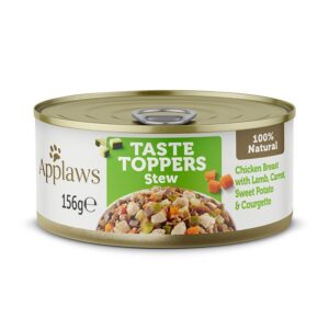 Applaws Taste Toppers Stew Chicken with Lamb & Vegetables Wet Dog Food 156g Tin