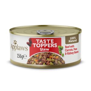 Applaws Taste Toppers Stew Beef with Vegetables Wet Dog Food 156g Tin