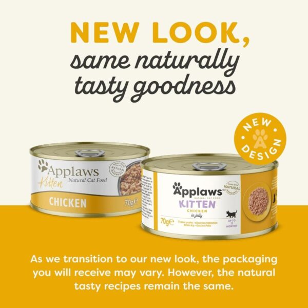 Applaws Chicken Wet Kitten Food 70g Tin - Image 5