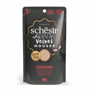 Schesir After Dark Velvet Mousse For Cat - Chicken With Beef 80g