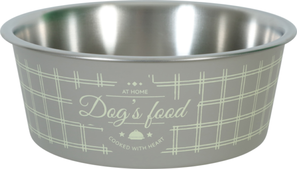 Non-Slip Food Dog Bowl Taupe 400 ml