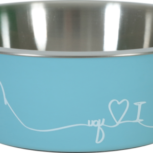 Non-Slip Love Dog Bowl Blue 1200 ml