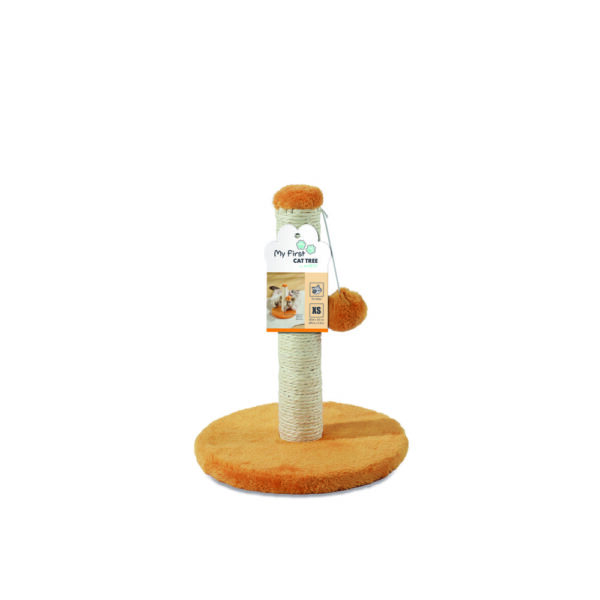 M-PETS My First Cat Tree Pompom Orange