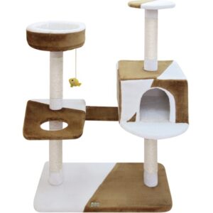 CAMILA Cat Pole - Brown-White