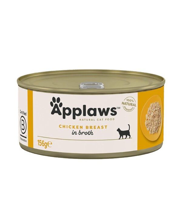 Applaws Chicken Breast in Broth Wet Cat Food Tin 156g Tin