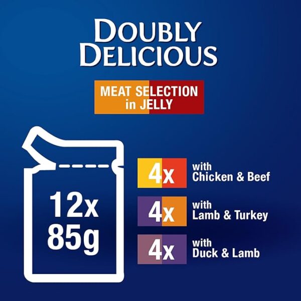 Purina Felix As Good As It Look Doubly Delicious Wet Cat Food Meat Selections 85g (Pack of 12) - Image 5