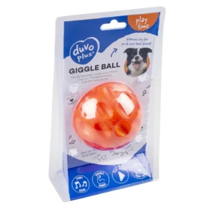 Duvo+ Dog Toy Giggle Ball 9cm [Color - Orange]