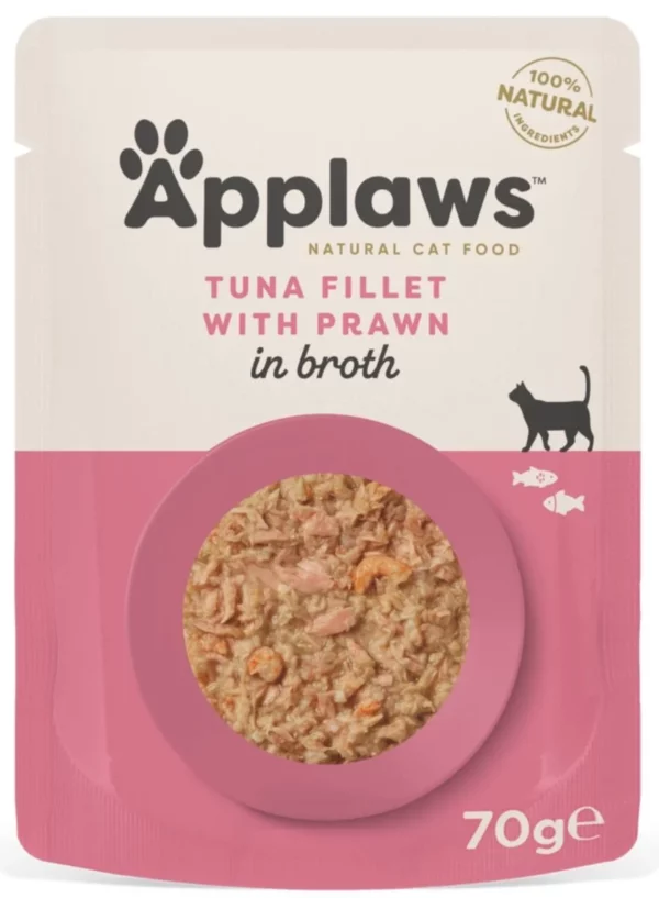 Applaws Tuna & Prawn Adult Wet Cat Food 70g Pouch