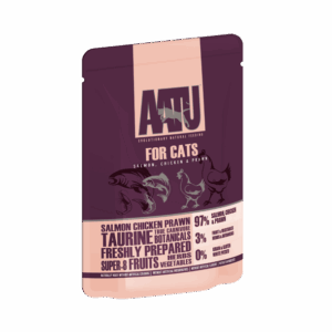 High Protein - AATU Salmon Chicken & Prawn Wet Cat Food 85g